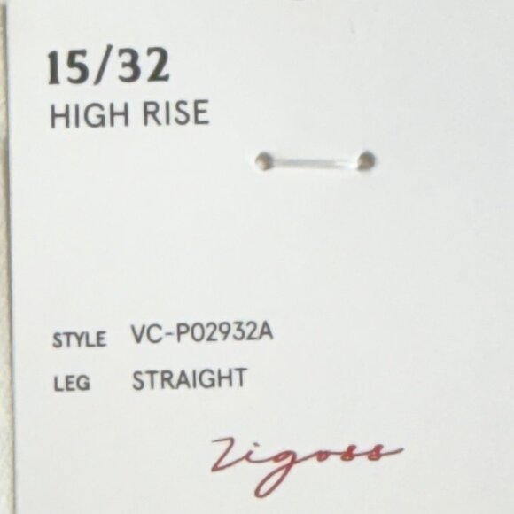 Vigoss Women's Stretch High Rise Straight Leg Belted Ivory Jeans Size 15/32 NWT - Picture 5 of 11